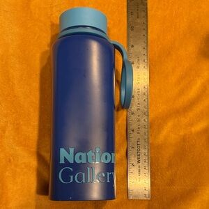National Gallery of Art Blue Water Bottle with Handle